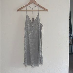 Silver cami dress
